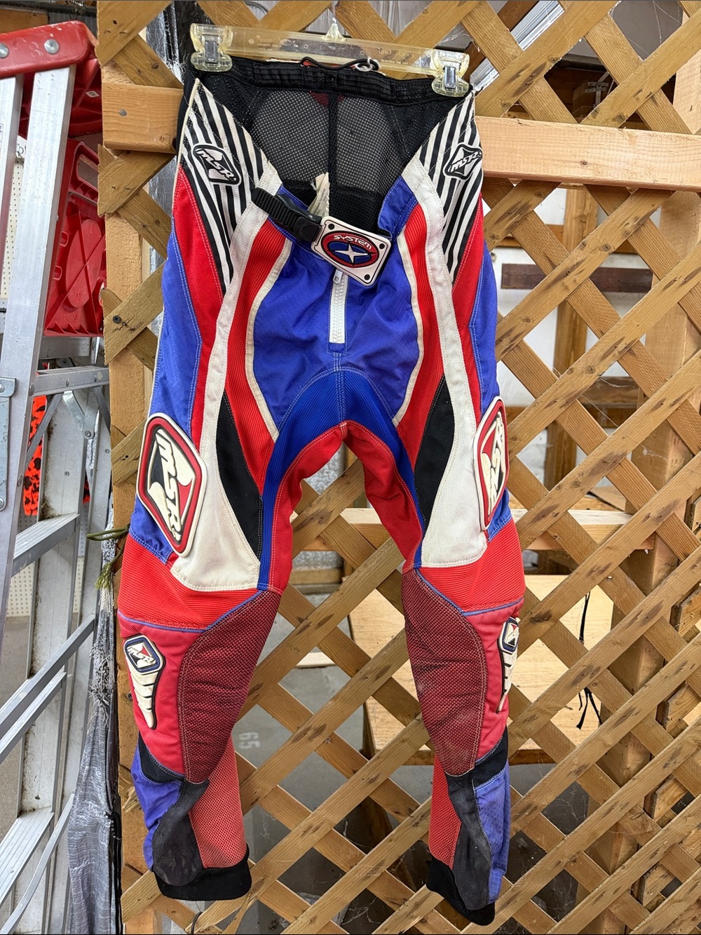 FXR Men's Red/Blue Motocross Pants